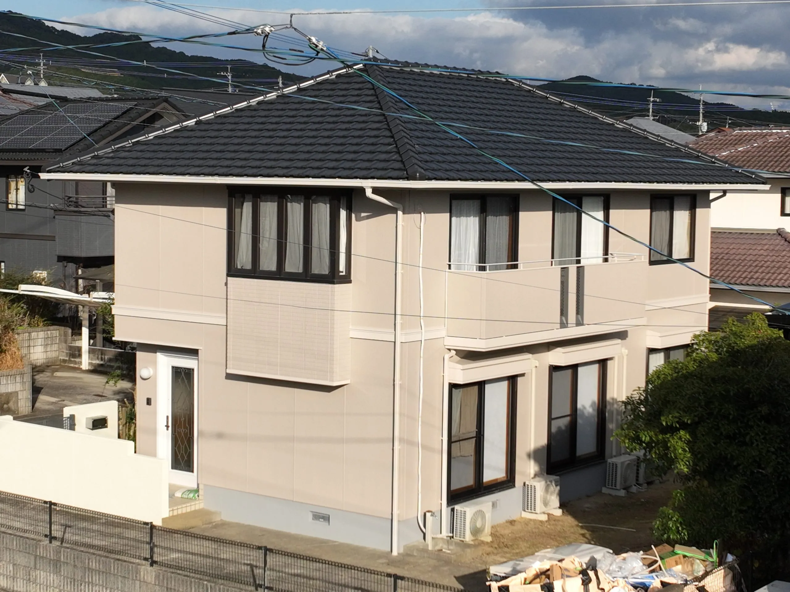 那珂川市、屋根葺替え・外壁塗装の施工実績