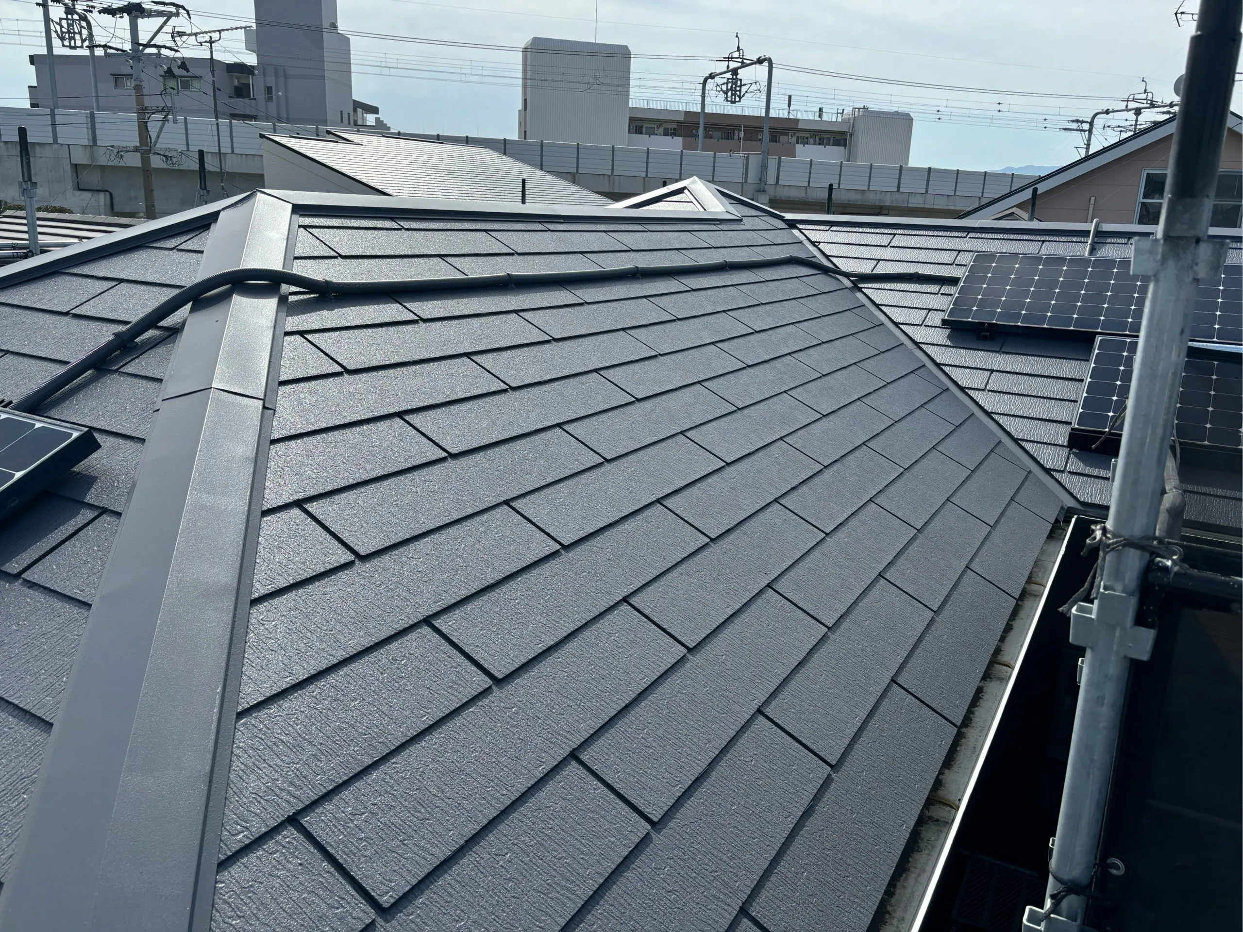 福岡市、屋根塗装塗り替えの施工実績