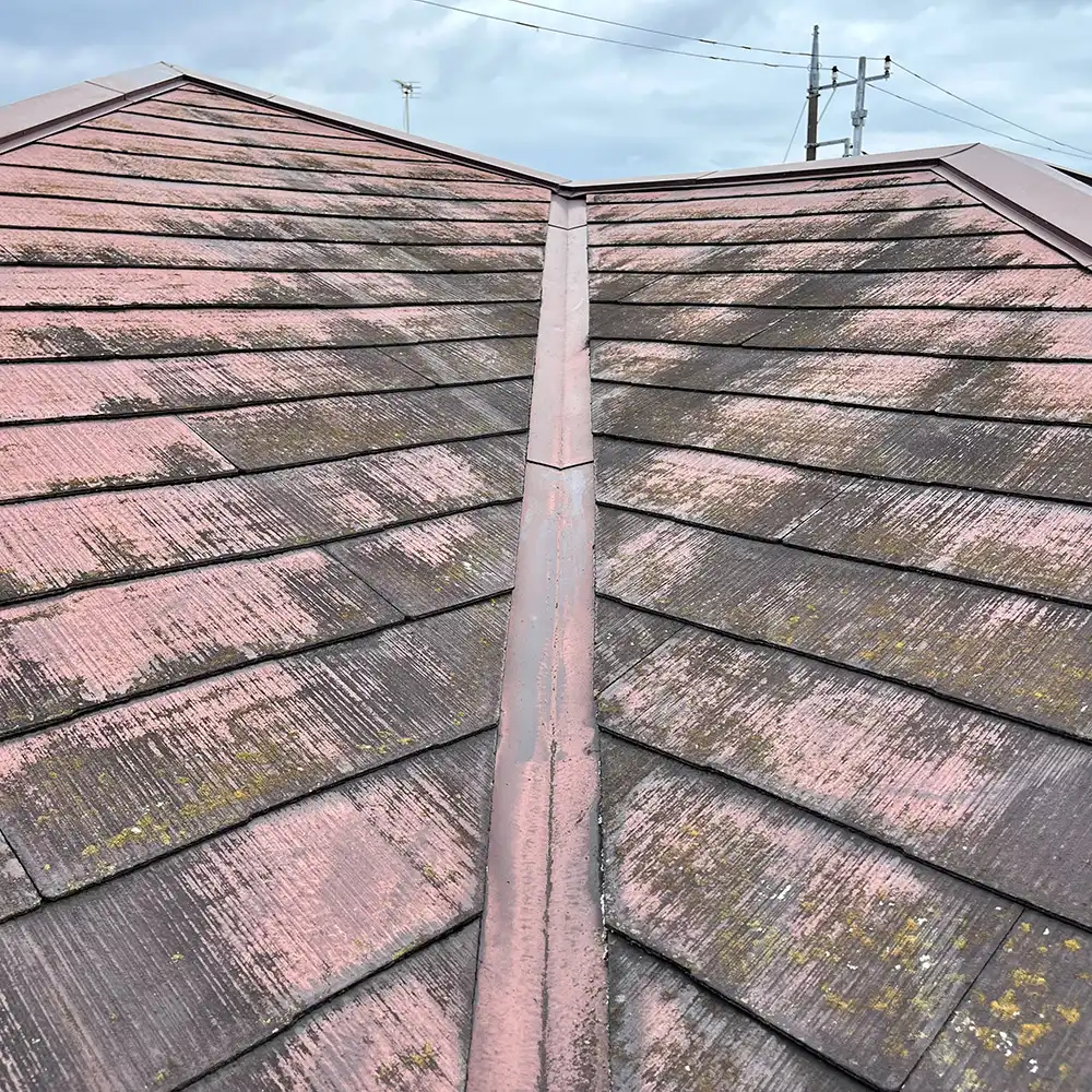 屋根の色が褪せてきた