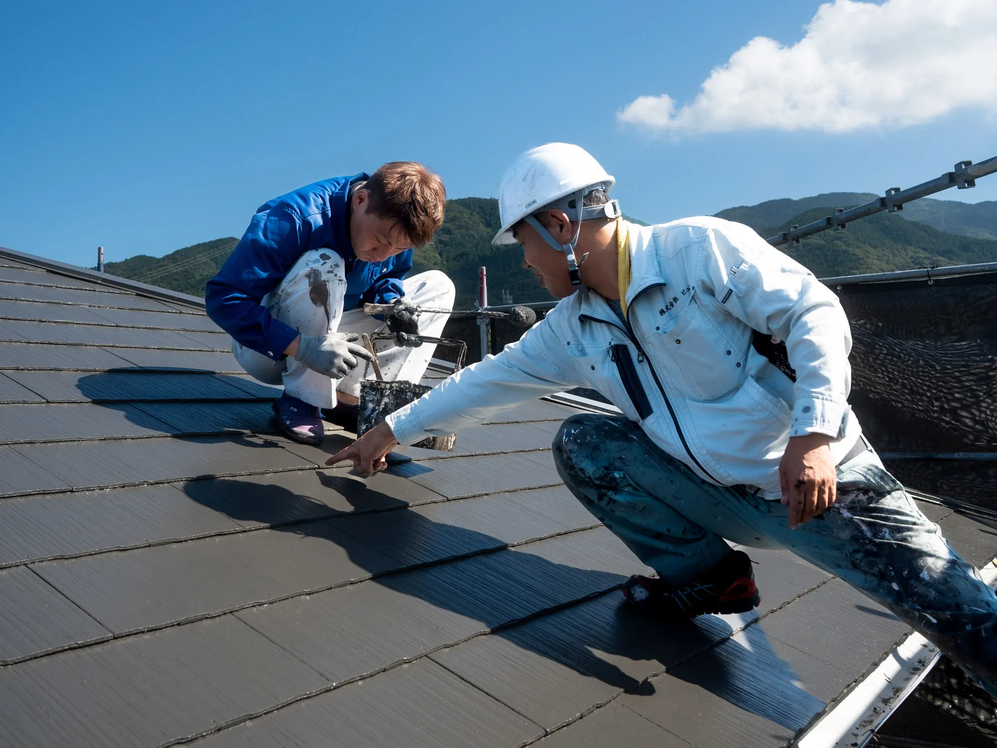 奥本とスタッフ