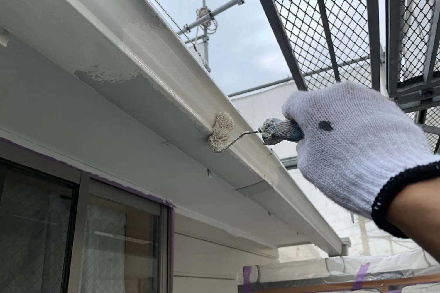 ひびきペイントでは付帯部塗装も怠りません。